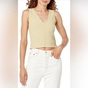 NWT Madewell pale green tank jacquard